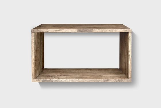 Полка настенная "Cube Design" 1 массив дуба 2