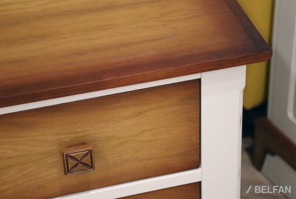 Тумба прикроватная "Бриансон" массив и шпон дуба, МДФ 3