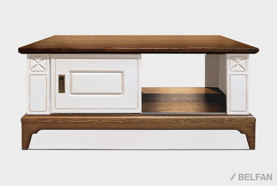 Стол журнальный "Бриансон" массив и шпон дуба, МДФ 2