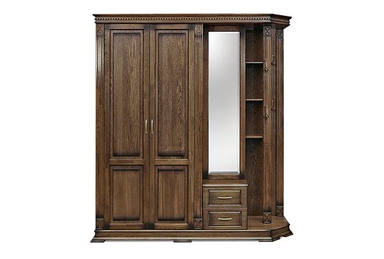 Шкаф комбинированный "Верди Люкс" 1 массив и шпон дуба 3