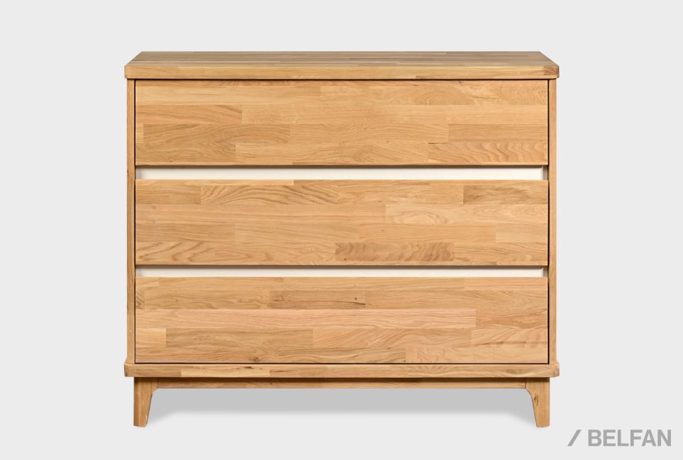 Комод "Уоллстрит" 3 массив дуба, МДФ 2