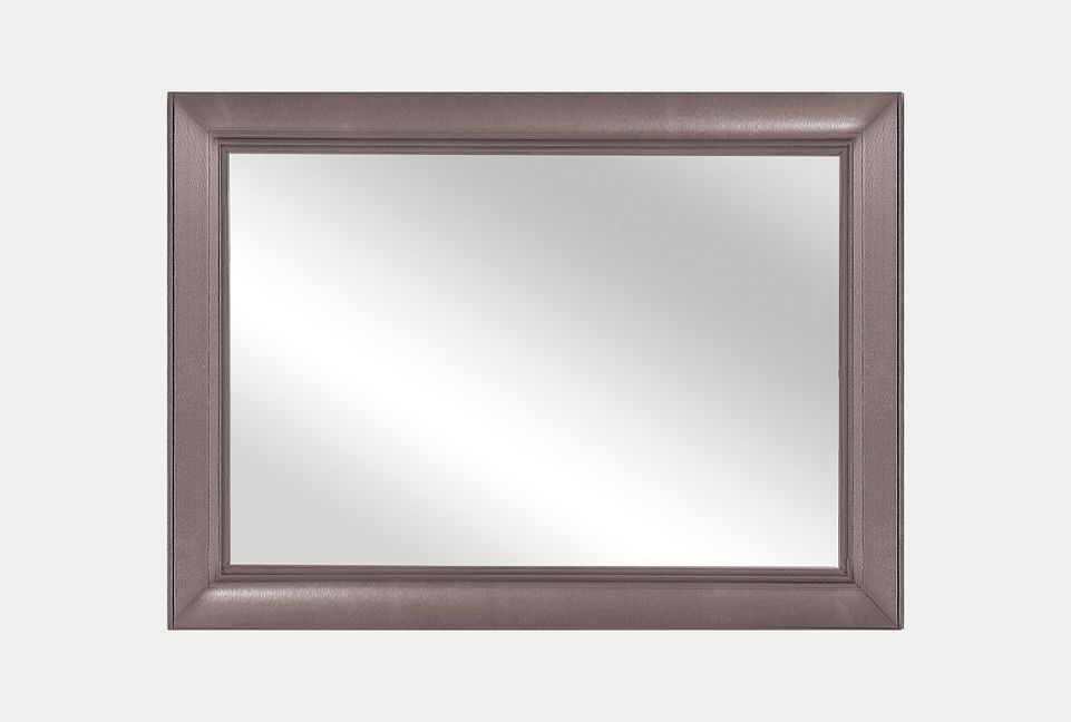 Зеркало "Флерон" (прямоугольное); альба с серебряной патиной