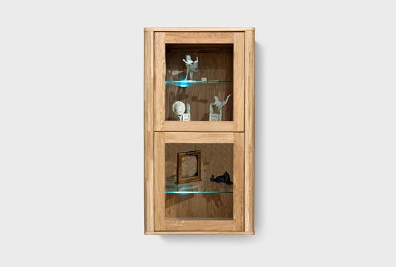 Шкаф навесной 1-но секц. вертикальный "Норд" (правый) массив дуба 2