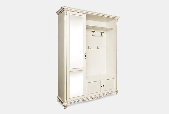 Шкаф комбинированный "Алези 1з" массив и шпон дуба 3