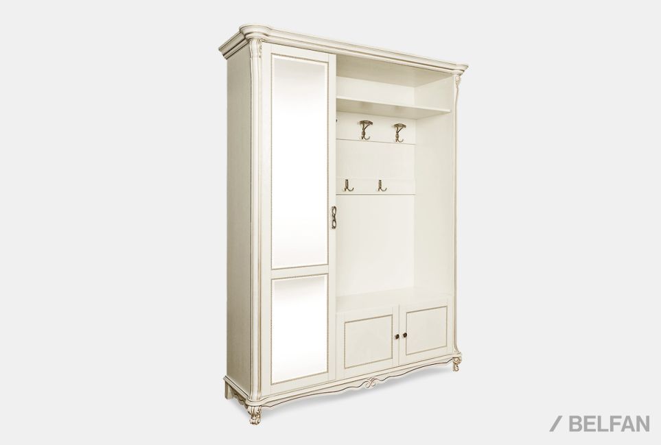 Шкаф комбинированный "Алези 1з" массив и шпон дуба 1