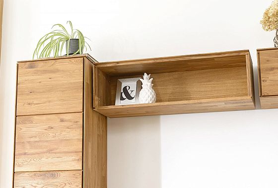 Полка навесная "Гринвуд" 85 массив дуба 16