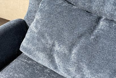 "Вавилон" кресло; нераскл.; 12; металл черный; Rialto 12 Blue Apatite+Rialto 12 Blue Apatite (гр. 1/БК)