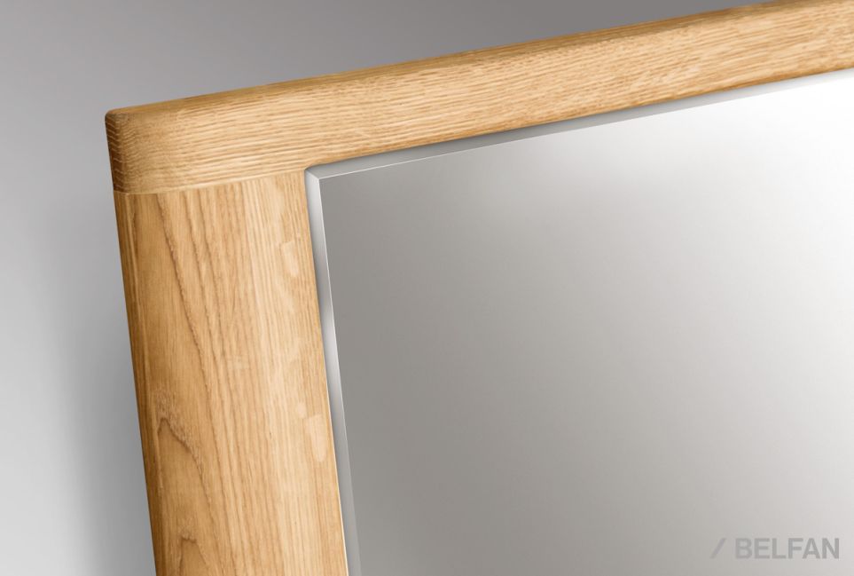 Зеркало настенное "Норд" массив дуба 3