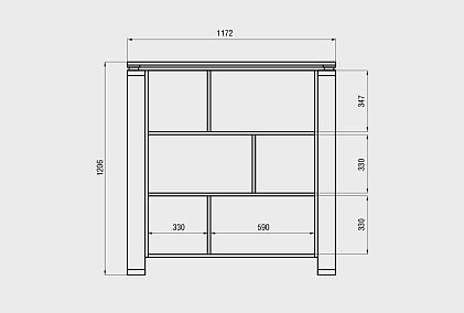 Стеллаж "Берген" В-123