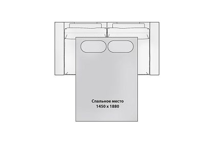 "Лофт" диван 2-х модульный