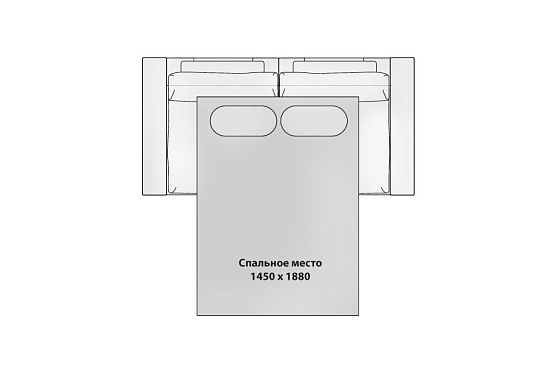 "Лофт" диван 2-х модульный  5