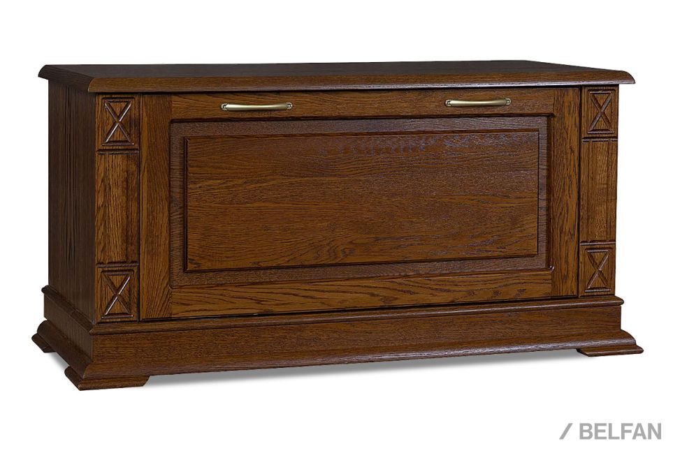 Тумба для обуви "Верди Люкс" 22 массив и шпон дуба 1