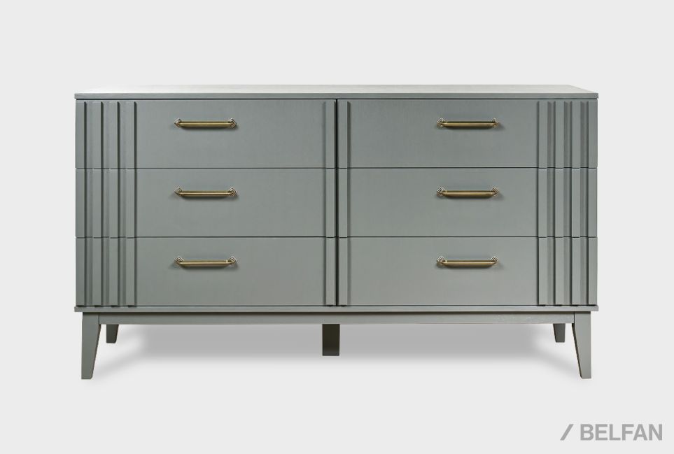 Комод "Чикаго" (6 ящиков) массив и шпон дуба 2