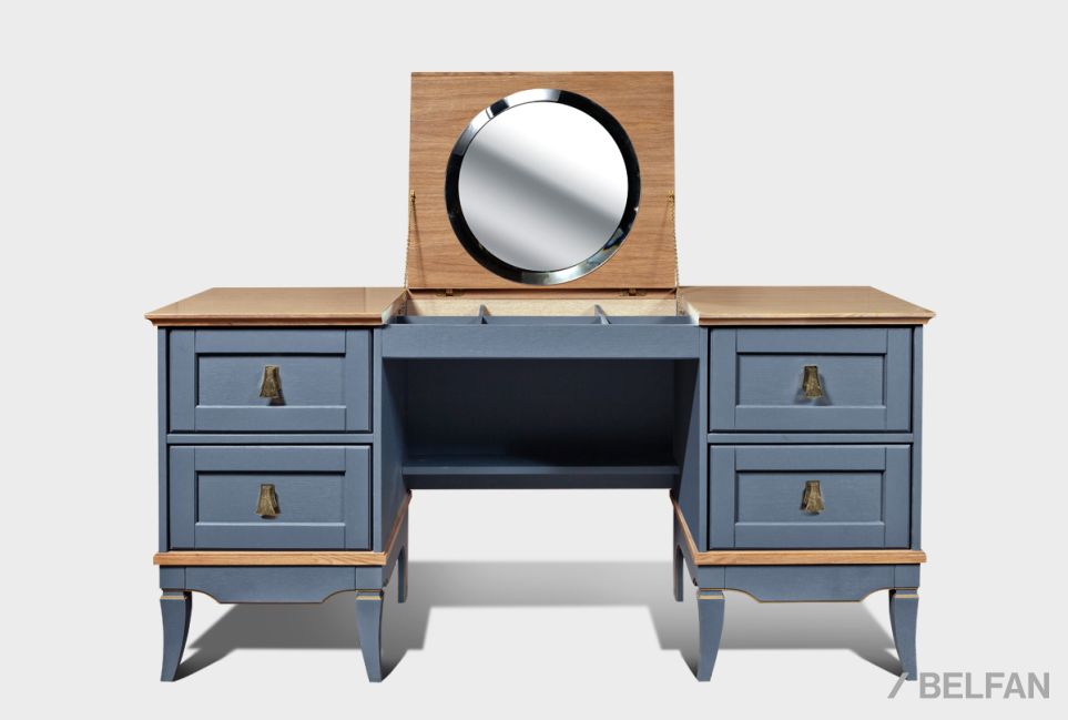 Стол туалетный "Стюарт" (2 тумбы) массив и шпон дуба 3