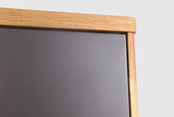 Шкаф навесной "Уоллстрит" (правый) массив дуба, МДФ 10