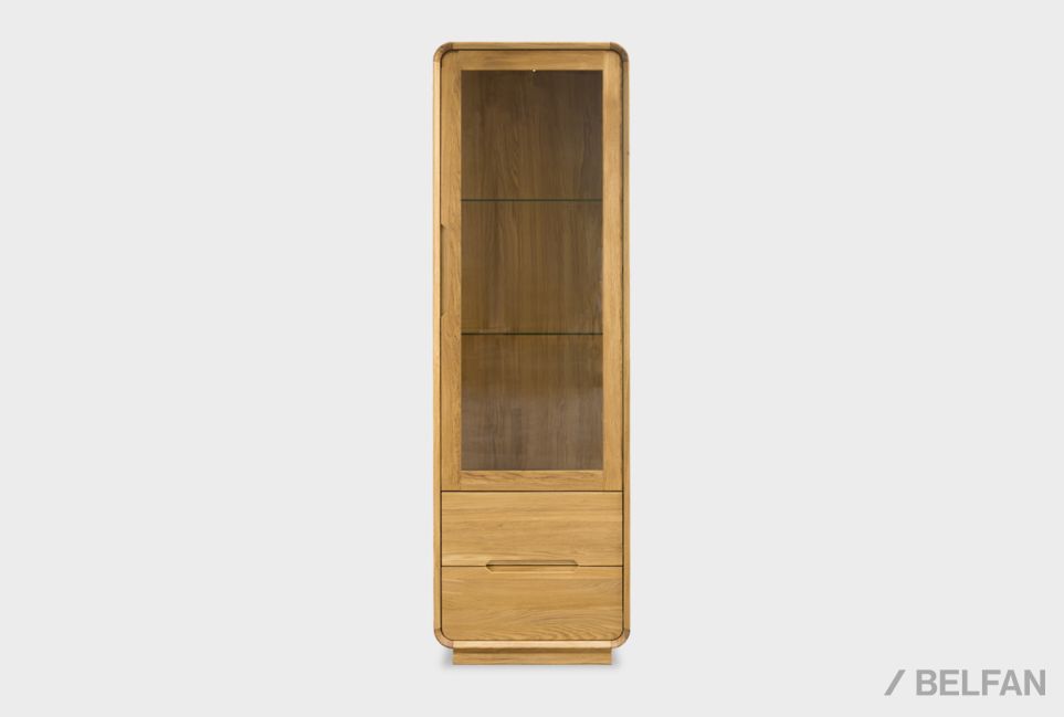 Витрина 1-но дверная "Монблан" (правая) массив дуба 3