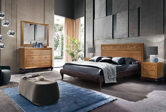 Зеркало "Соната" (без декора) прямоугольное массив и шпон дуба 6