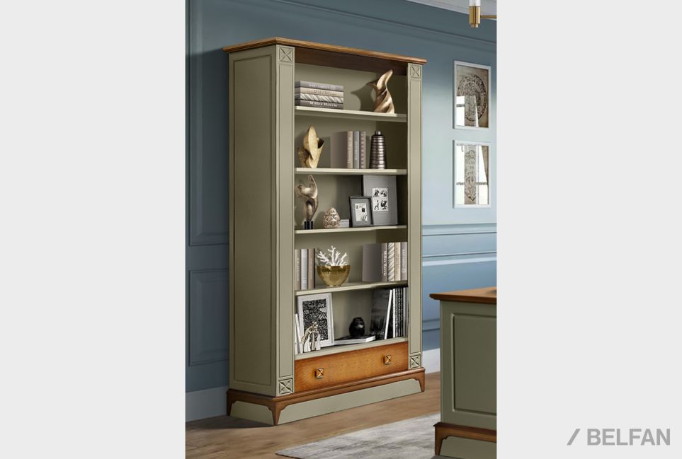 Стеллаж "Бриансон" массив и шпон дуба, МДФ 3