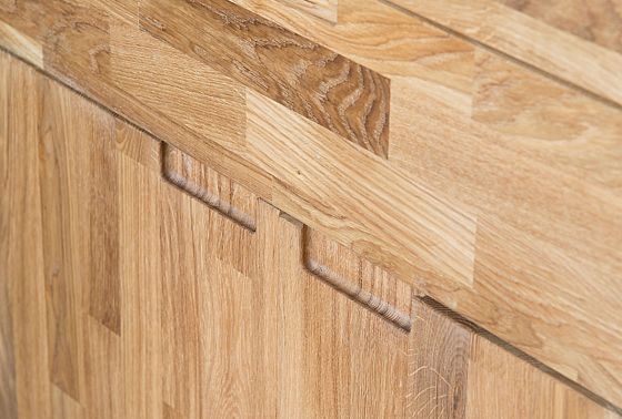 Тумба "Ирвинг" 2 высокая массив дуба 11