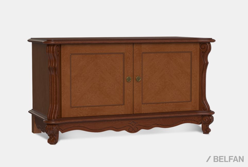 Тумба в прихожую "Алези" массив и шпон дуба 1