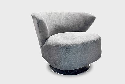 "Камила" кресло; нераскл.; 12; хром; Ricci 04(38972); МТХ/гр. 1