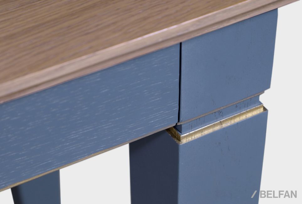 Стол письменный "Стюарт" (тумба слева) массив и шпон дуба 3