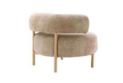 "Одри" кресло; нераскл.; 12; золото; Symphony 03 Beige (гр. 2/МТХ)