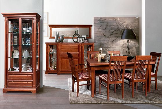 Стол обеденный "Престиж" 64 массив и шпон берёзы 4