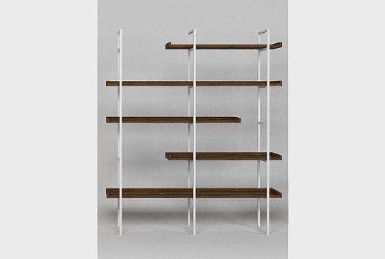 Стеллаж "Арт" 453 массив дуба, металл 10