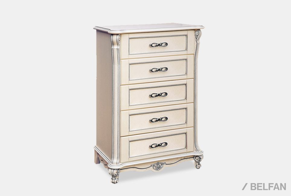 Комод высокий "Алези" 23 массив и шпон дуба 1