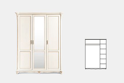 Шкаф 3-х дв. "Алези"