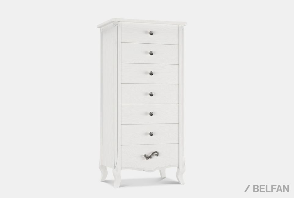 Комод "Катрин" высокий массив и шпон дуба 1