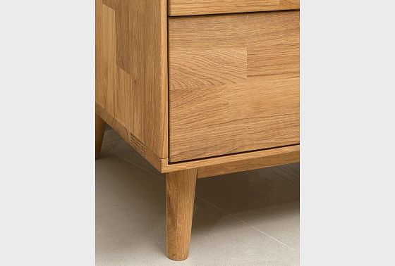 Шкаф с витриной 1-но дверный "Ирвинг" (правый) массив дуба 3