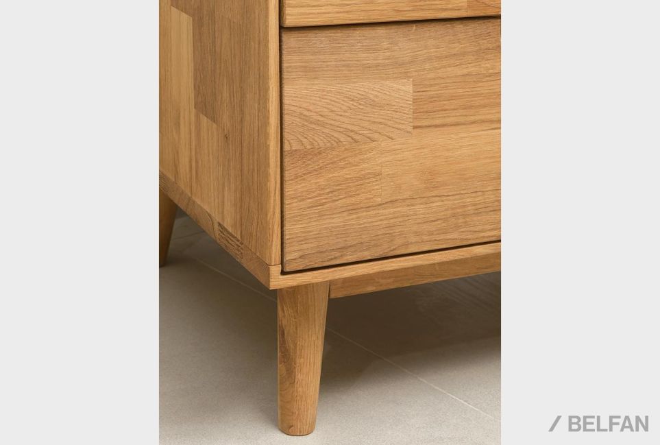 Шкаф с витриной 1-но дверный "Ирвинг" (правый) массив дуба 11