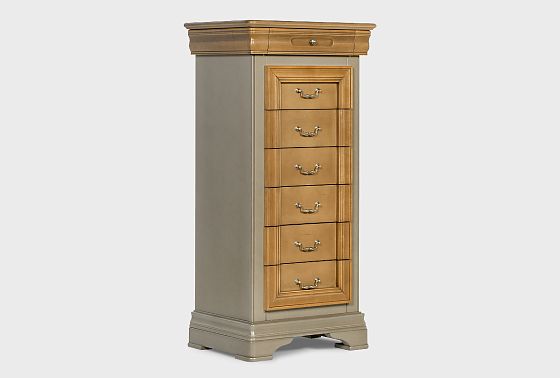 Комод "Оливия" высокий массив и шпон ольхи 7