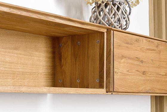 Полка навесная "Гринвуд" 85 массив дуба 16