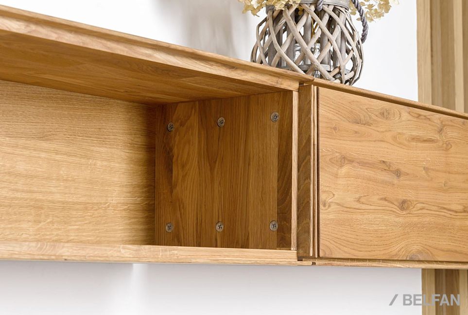 Полка навесная "Гринвуд" 85 массив дуба 7