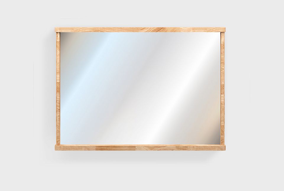 Зеркало настенное "Уоллстрит" (прямоугольное); к-бейц-масло