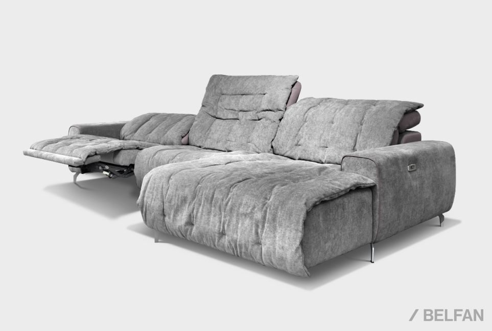 "Грей" диван с оттоманкой 1