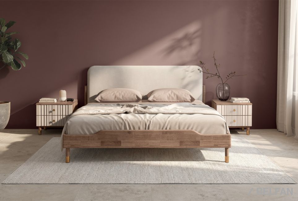 Кровать "Меридиан" (мягкое изголовье) массив дуба 3