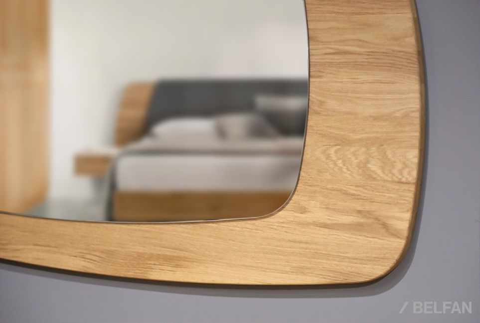 Зеркало настенное "Монблан" массив дуба 4