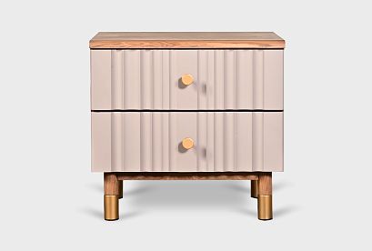 Тумба прикроватная "Меридиан"; *А-017.03; к-торфяной дуб, ф-нирвана