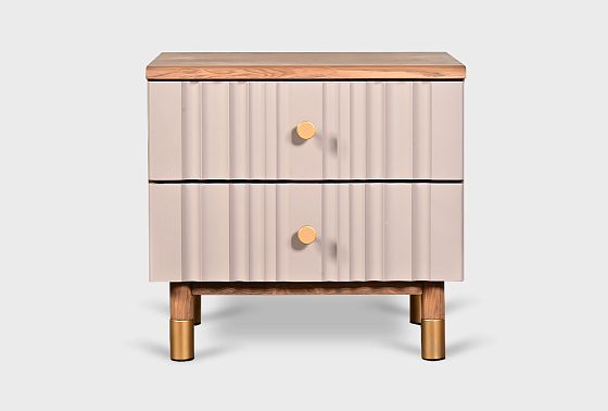 Тумба прикроватная "Меридиан" массив дуба, МДФ 10