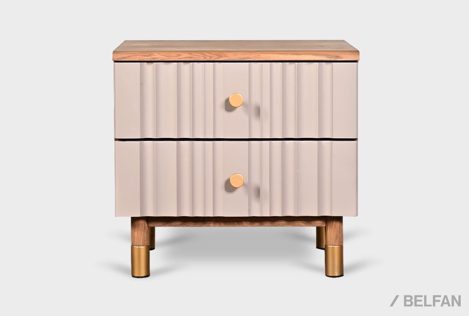 Тумба прикроватная "Меридиан" массив дуба, МДФ 4