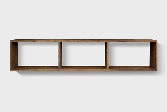 Полка настенная "Cube Design" 3 массив дуба 4