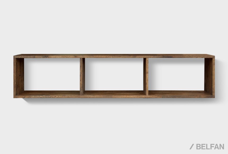 Полка настенная "Cube Design" 3 массив дуба 1