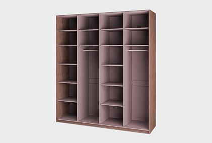 Шкаф для одежды 4-х дверный "Меридиан" (комбинированный)