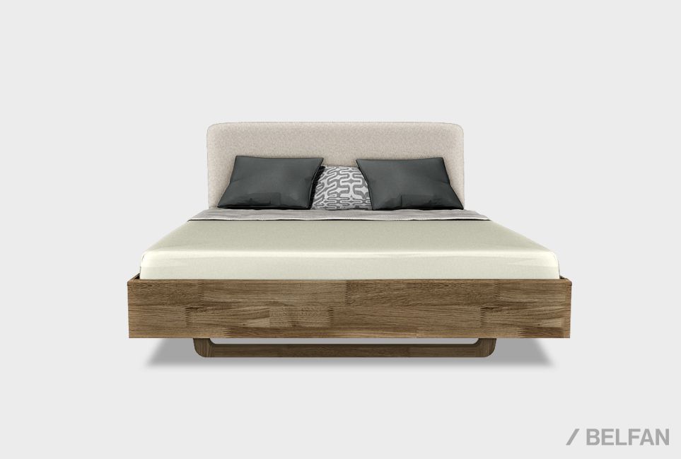 Кровать "Уоллстрит" (мягкое изголовье) массив дуба 1