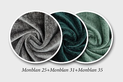 "Мэттью" диван 3-х местный; раскл.; 3М; "Тик-так" (1960x1680); деревянные черные; Monblan 25+Monblan 31+Monblan 35 (гр. 3/АВ)