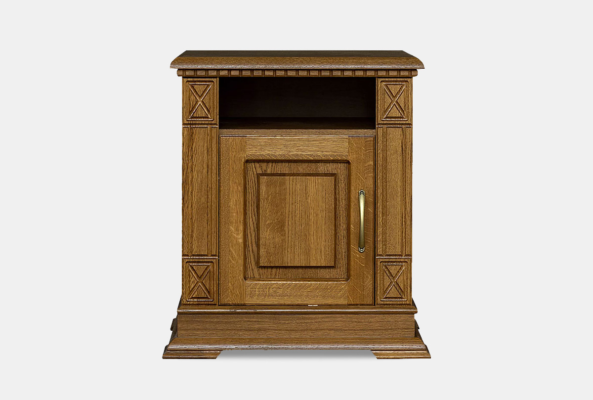 Тумба прикроватная "Верди Люкс" массив и шпон дуба 1